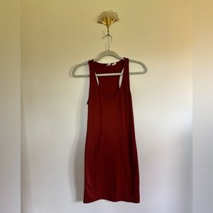 Melrose and Market Rust Organic Cotton Tank Dress – Size S